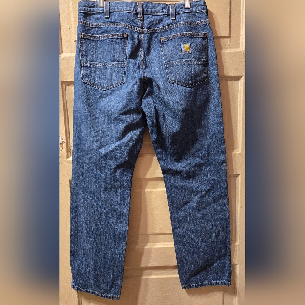 Carhartt Relaxed Fit Mens Denim Jeans Size: 34x32